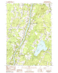 Download a high-resolution, GPS-compatible USGS topo map for Vassalboro, ME (1991 edition)