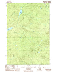 Download a high-resolution, GPS-compatible USGS topo map for Wadleigh Pond, ME (1989 edition)