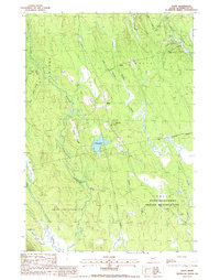 Download a high-resolution, GPS-compatible USGS topo map for Waite, ME (1988 edition)