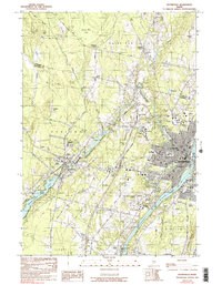 Download a high-resolution, GPS-compatible USGS topo map for Waterville, ME (1990 edition)