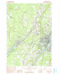 Download a high-resolution, GPS-compatible USGS topo map for Waterville, ME (1990 edition)