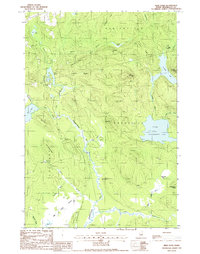 Download a high-resolution, GPS-compatible USGS topo map for Weir Pond, ME (1988 edition)