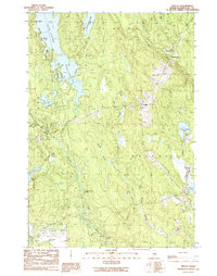 Download a high-resolution, GPS-compatible USGS topo map for Wesley, ME (1990 edition)