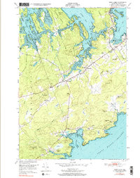 Download a high-resolution, GPS-compatible USGS topo map for West Lubec, ME (1991 edition)