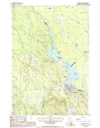 Download a high-resolution, GPS-compatible USGS topo map for Woodland, ME (1987 edition)