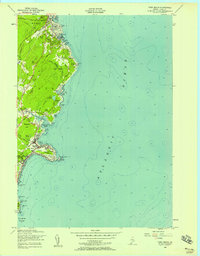 preview thumbnail of historical topo map of York County, ME in 1956