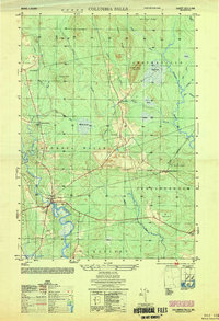 Download a high-resolution, GPS-compatible USGS topo map for Columbia Falls, ME (1953 edition)