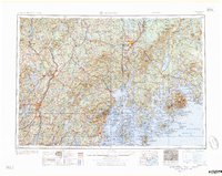 Download a high-resolution, GPS-compatible USGS topo map for Bangor, ME (1960 edition)