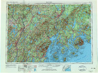 Download a high-resolution, GPS-compatible USGS topo map for Bangor, ME (1984 edition)