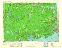 Download a high-resolution, GPS-compatible USGS topo map for Fredericton, ME (1963 edition)