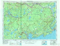 preview thumbnail of historical topo map of Washington County, ME in 1957