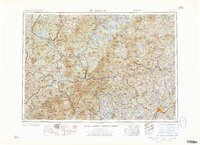 1961 Map of East Burke, VT