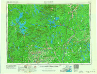 1954 Map of Brownville Junction, ME, 1968 Print