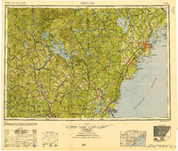 1949 Map of Portland, 1951 Print