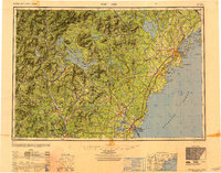 1949 Map of Portland, 1950 Print