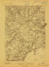 preview thumbnail of historical topo map of Portland, ME in 1914