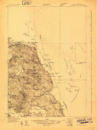 preview thumbnail of historical topo map of Washington County, ME in 1929