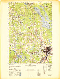 preview thumbnail of historical topo map of Bangor, ME in 1946