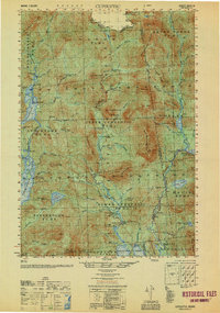preview thumbnail of historical topo map of Oxford County, ME in 1950