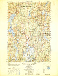preview thumbnail of historical topo map of Lincoln County, ME in 1950