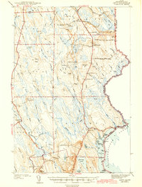 preview thumbnail of historical topo map of Aroostook County, ME in 1943
