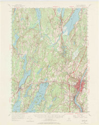 preview thumbnail of historical topo map of Augusta, ME in 1956