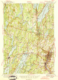preview thumbnail of historical topo map of Augusta, ME in 1943