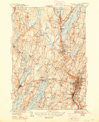 preview thumbnail of historical topo map of Augusta, ME in 1943