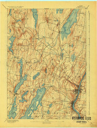 1892 Map of Augusta, 1925 Print