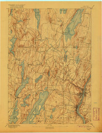 1892 Map of Augusta, 1920 Print