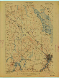1902 Map of Bangor, ME, 1913 Print