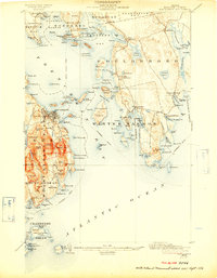 Download a high-resolution, GPS-compatible USGS topo map for Bar Harbor, ME (1909 edition)