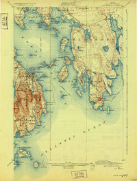 Download a high-resolution, GPS-compatible USGS topo map for Bar Harbor, ME (1932 edition)