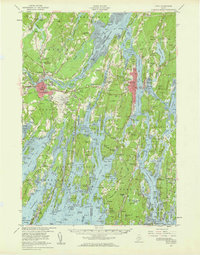 preview thumbnail of historical topo map of Bath, ME in 1957
