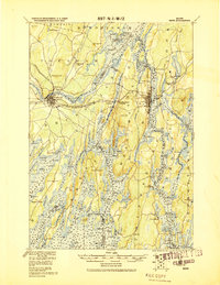 preview thumbnail of historical topo map of Bath, ME in 1920