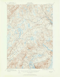 1915 Map of Belfast, ME, 1962 Print
