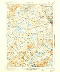 1917 Map of Belfast, ME, 1938 Print