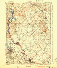 Download a high-resolution, GPS-compatible USGS topo map for Berwick, ME (1942 edition)