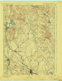 1893 Map of Berwick, 1933 Print