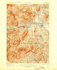 1914 Map of Bethel, ME, 1944 Print