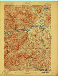 1914 Map of Bethel, ME, 1922 Print