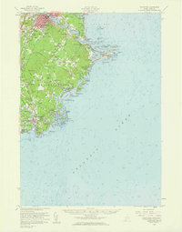 Download a high-resolution, GPS-compatible USGS topo map for Biddeford, ME (1960 edition)
