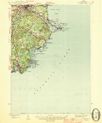 preview thumbnail of historical topo map of Biddeford, ME in 1944