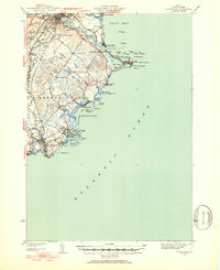 1941 Map of Biddeford, ME, 1952 Print