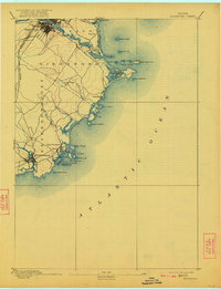 1893 Map of Biddeford, ME, 1922 Print