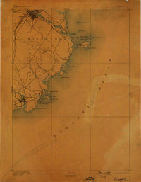 1893 Map of Biddeford, ME, 1898 Print