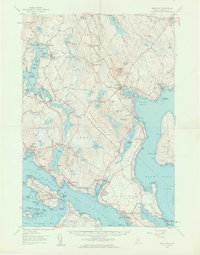 Download a high-resolution, GPS-compatible USGS topo map for Blue Hill, ME (1963 edition)