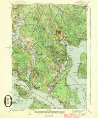 Download a high-resolution, GPS-compatible USGS topo map for Blue Hill, ME (1944 edition)
