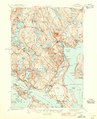 preview thumbnail of historical topo map of Hancock County, ME in 1944