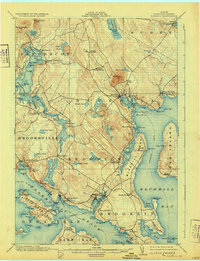 Download a high-resolution, GPS-compatible USGS topo map for Bluehill, ME (1931 edition)